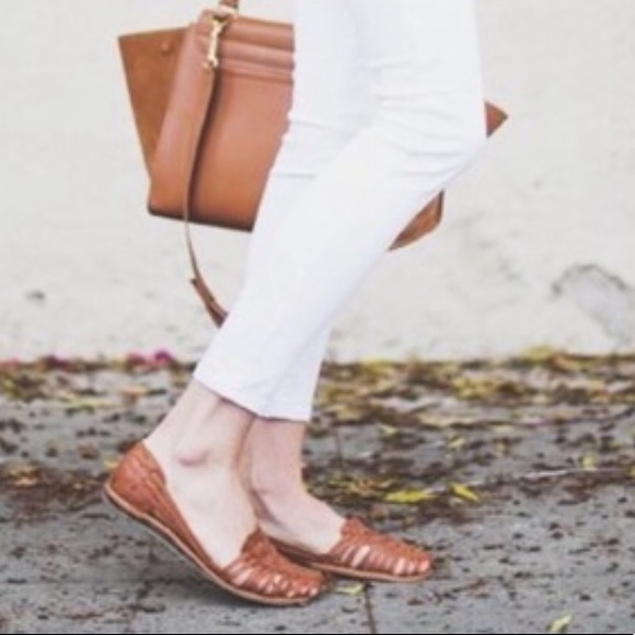 Covington Shoes - Covington Brown Leather Woven Flats